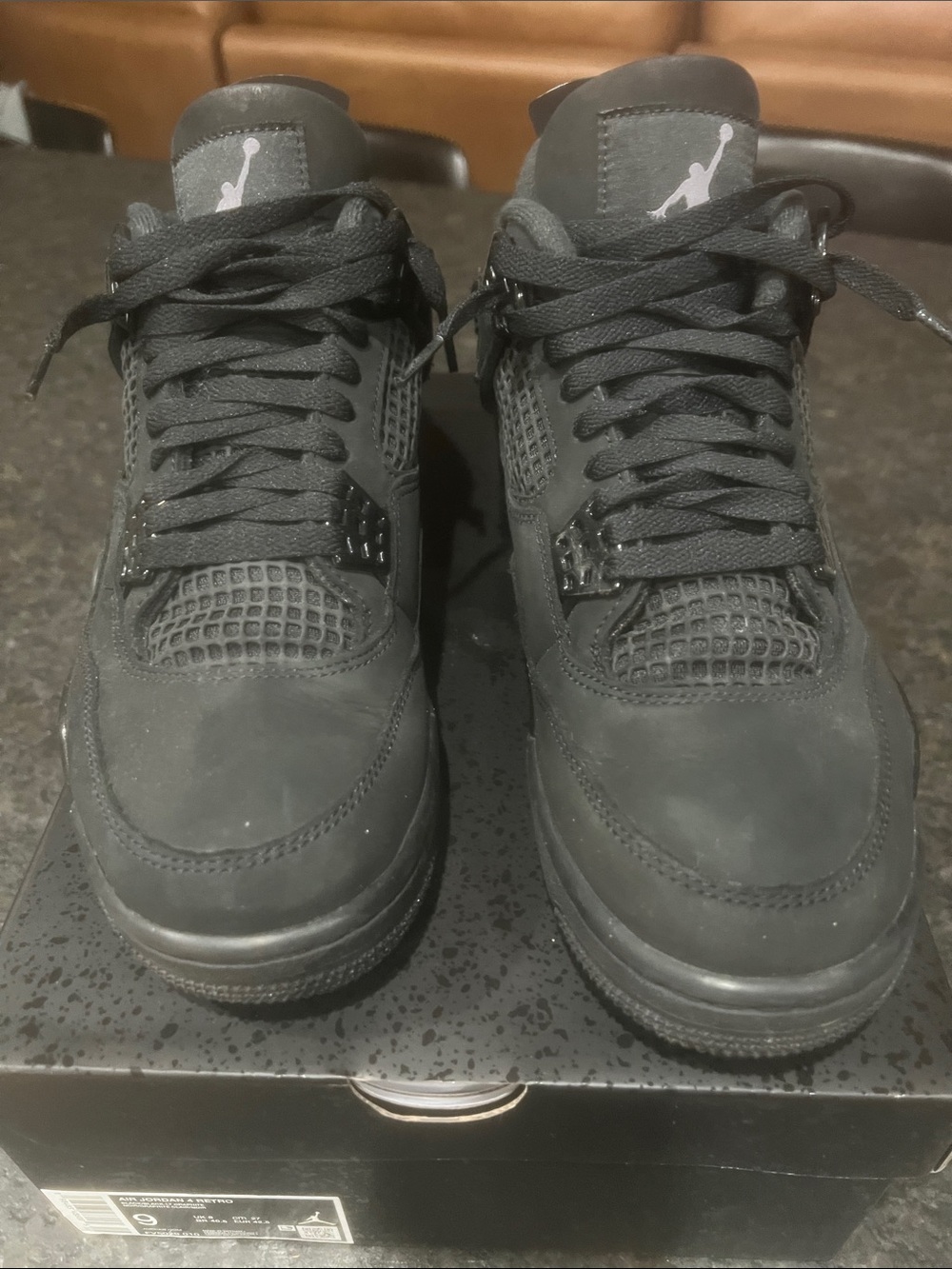 Jordan Men’s Black Nubuck Sneakers